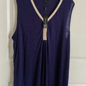 NWT 2X Cable & Gauge Sleeveless Top